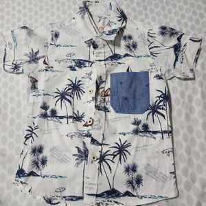 Baby Boy short sleeves pattern cotton shirt   3-6 Months